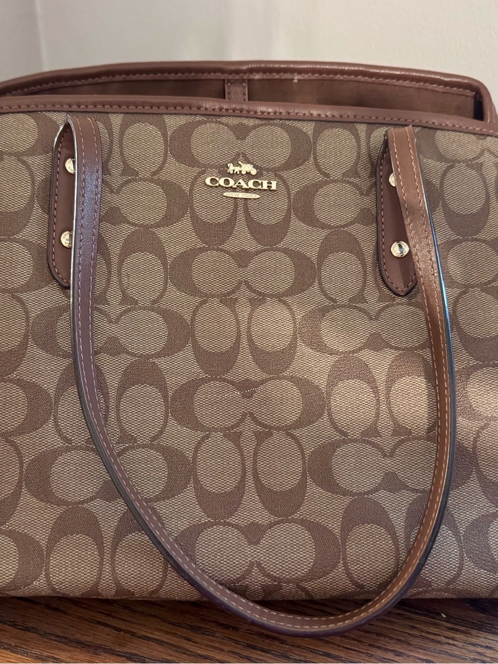 Coach Drawstring Carryall in Signature Canvas - Picture 3 of 11